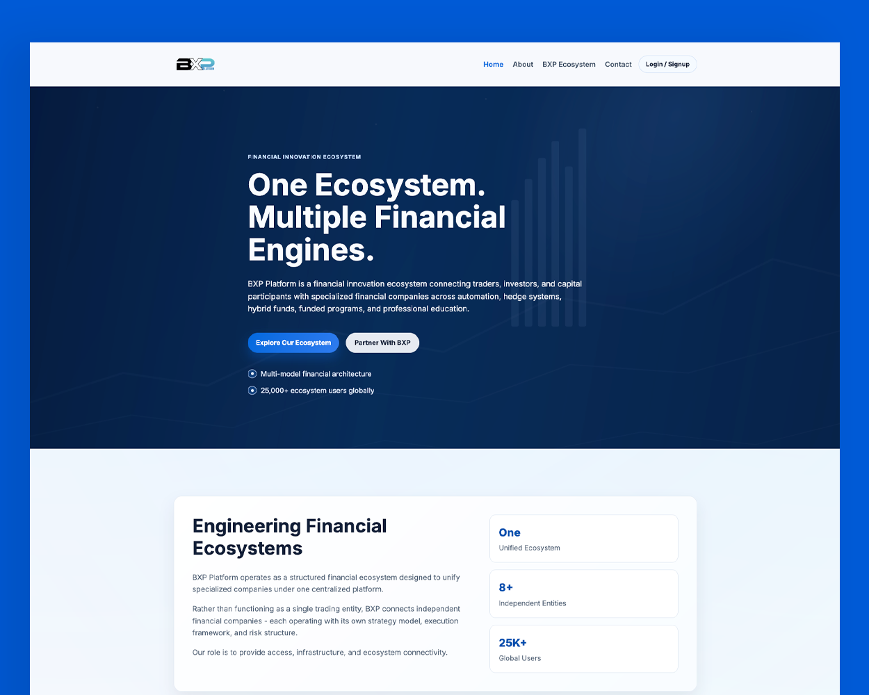 BXP Platform redesigned interface preview
